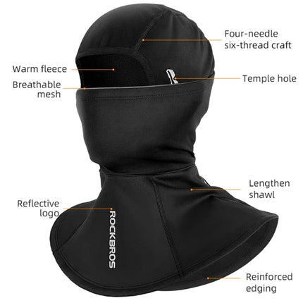 156Cache-Cou Motorcycle and Cycling Windbreaker Fleece-Lined Balaclava.
