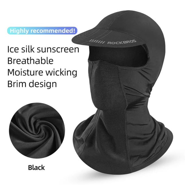 1531Cagoule Completa Proteção Solar Respirável Balaclava com Viseira