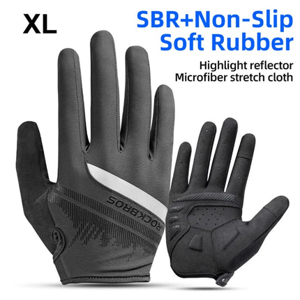 823 Full-finger Reflective Non-slip Cycling Gloves