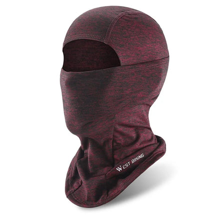 975 Full Face Hood Warm Protection Wine Red