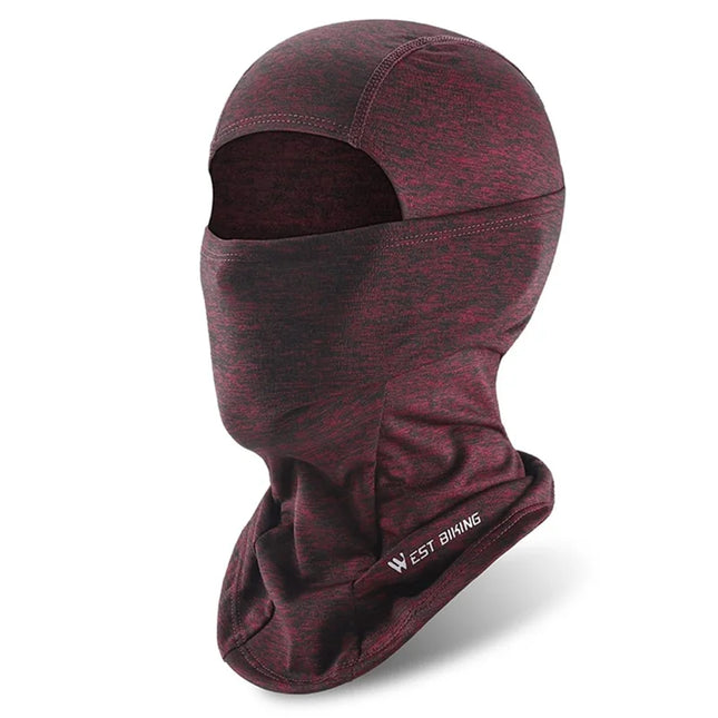 975 Full Face Hood Warm Protection Wine Red