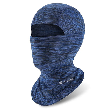 798Cagoule Visage Complet Protection Chaude Rayures Bleues