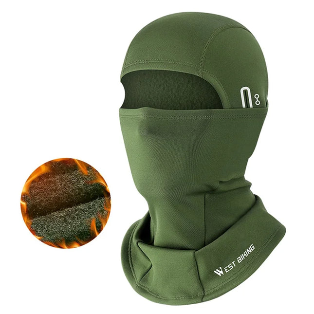 446 Thermal Windproof Head Cover with Holes for Glasses Black