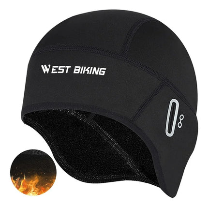 624 Fleece Windproof Hood with Holes for Glasses Black