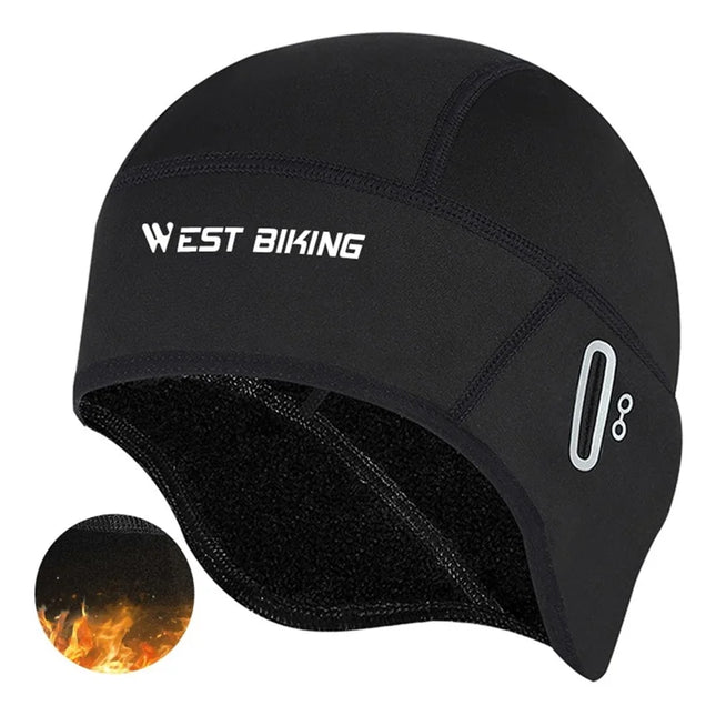 624 Fleece Windproof Hood with Holes for Glasses Black