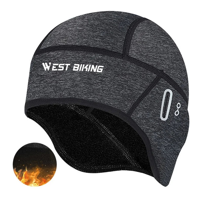 933Fleece Windproof Cap with Holes for Glasses Gray