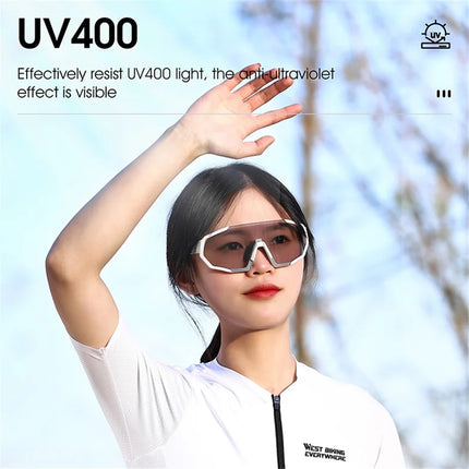 2411Lunettes de sport photochromiques anti-UV et coupe-vent