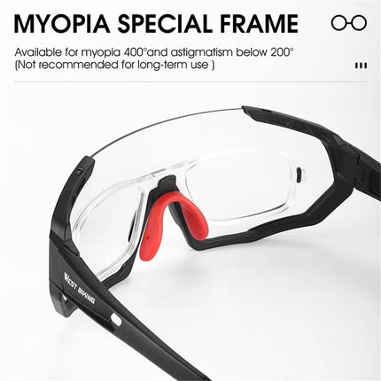 2411Lunettes de sport photochromiques anti-UV et coupe-vent