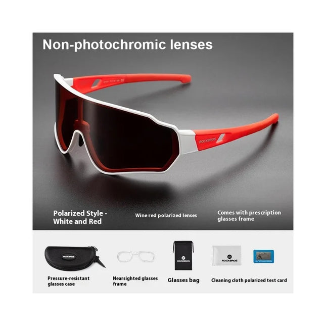 887 Photochromic Polarized Cycling Glasses, Windproof