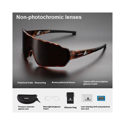 1216Lunettes de cyclisme photochromiques polarisées, anti-vent