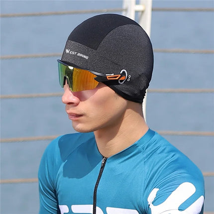 2238Gorro de Verano Refrescante en Seda Helada Negro/Gris