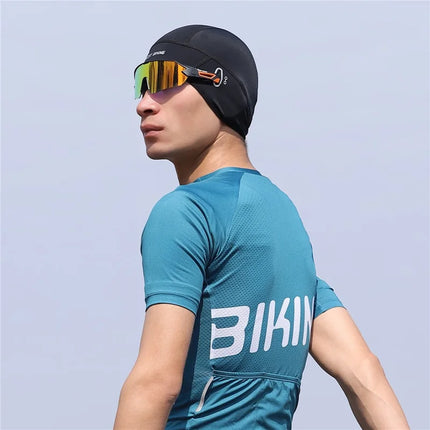 2238Gorro de Verano Refrescante en Seda Helada Negro/Gris