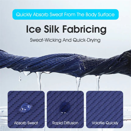 1277Cache-visage anti-UV en seda fría transpirable para ciclismo y pesca Negro