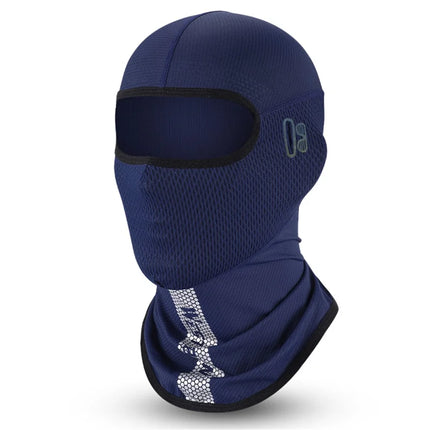 492Cache-visage anti-UV in seta glacée traspirante per ciclismo e pesca - Blu