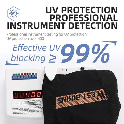 455Cachecou Cappuccio in Seta Ghiacciata Anti UV con Visiera Pesca Blu