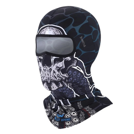 907 Sciarpa Magica d'Estate Anti UV Cachecol Seta Ghiacciata Teschio