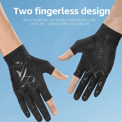 29 Ice silk gloves, breathable - Black