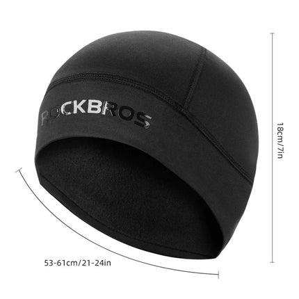 2560Bonnet Thermique Chaud en Polyester Spandex pour Cyclisme et Ski