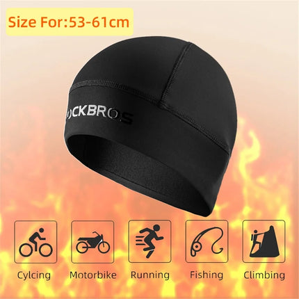 2560Bonnet Thermique Chaud en Polyester Spandex pour Cyclisme et Ski
