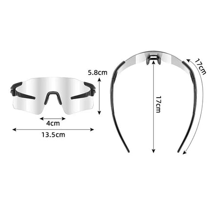 2215 Occhiali da ciclismo fotocromatici in policarbonato leggero