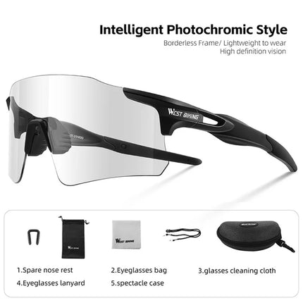 2215 Occhiali da ciclismo fotocromatici in policarbonato leggero