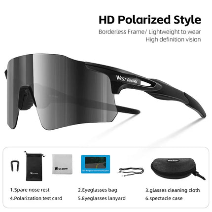 2208 Gafas de ciclismo polarizadas ligeras en policarbonato