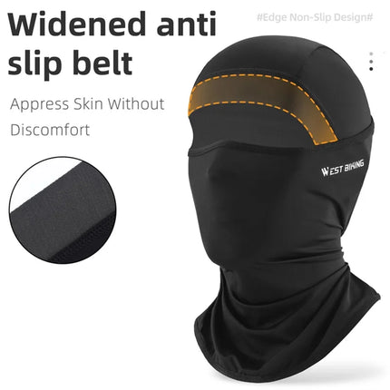 1444Cappuccio da ciclismo anti-UV confortevole in seta ghiacciata traspirante