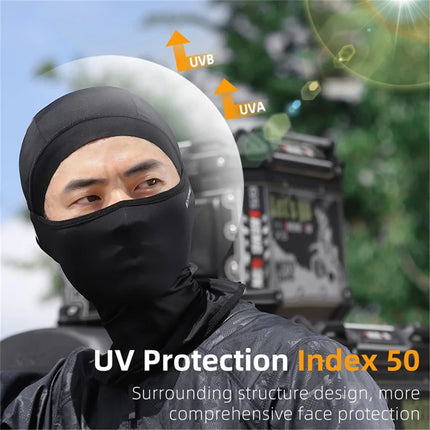 1444Cappuccio da ciclismo anti-UV confortevole in seta ghiacciata traspirante