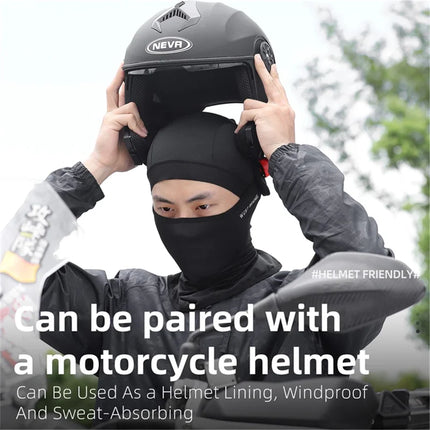 1444Cappuccio da ciclismo anti-UV confortevole in seta ghiacciata traspirante