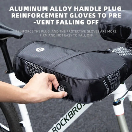 62 Paio di guanti da ciclismo antivento, copri manubrio