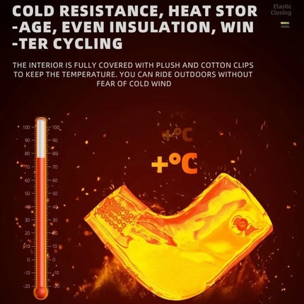 62 Paio di guanti da ciclismo antivento, copri manubrio