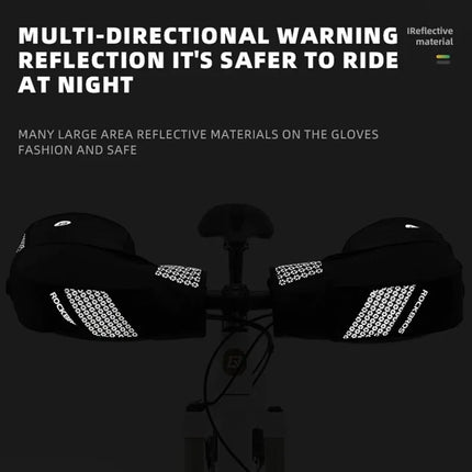 62 Paio di guanti da ciclismo antivento, copri manubrio