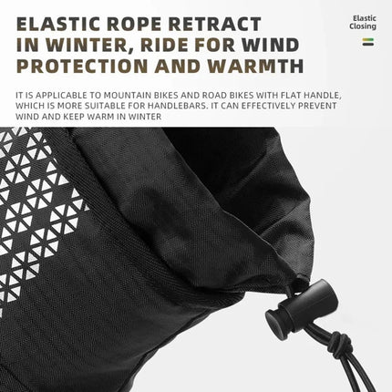 62 Paio di guanti da ciclismo antivento, copri manubrio