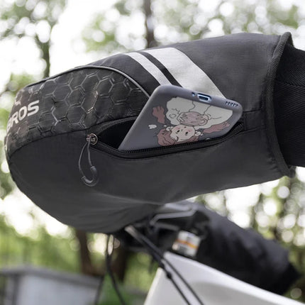 2186Paire de Gants de Cyclisme d&amp;#39;Hiver Chauds et Coupe-Vent