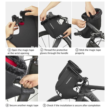 2525Paire de Gants Chauds Coupe-Vent en Tissu SBR