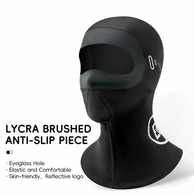 1682Cagoule thermique en polaire pour le cyclisme en hiver et le ski