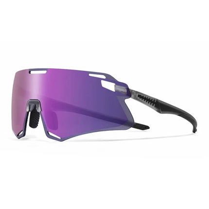 1715 Gafas de ciclismo ligeras - Gris transparente + lente HD violeta