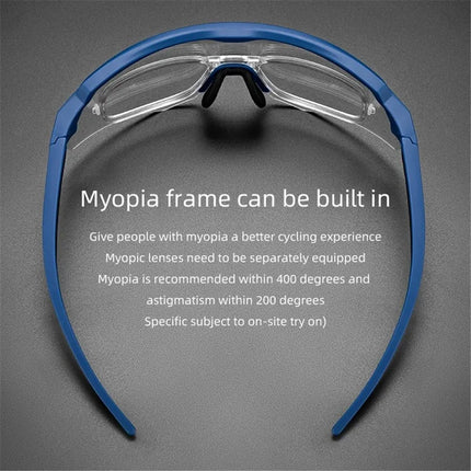 Lunettes de cyclisme anti-vent de protection avec 4 lentilles