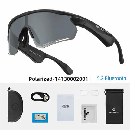 285 Occhiali da sole sportivi Bluetooth Lenti polarizzate grigie