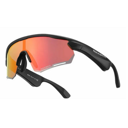 2039 Bluetooth Sports Sunglasses Red Polarized Lenses