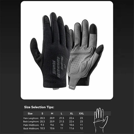 2181Paire de Gants de Cyclisme Homme Pleins Doigts