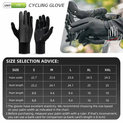564Paire de gants de cyclisme plein doigt respirants antidérapants