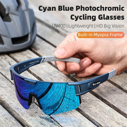 795 Occhiali da ciclismo da esterno fotocromatici UV400 - Blu