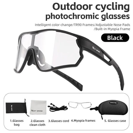 2358 Gafas de ciclismo fotocromáticas antiviento
