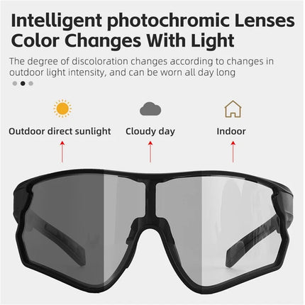 2358 Gafas de ciclismo fotocromáticas antiviento