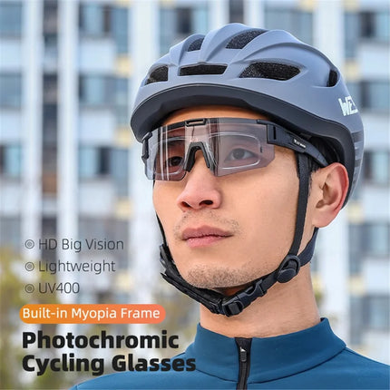 2403Lunettes de soleil de sport photochromiques anti-vent