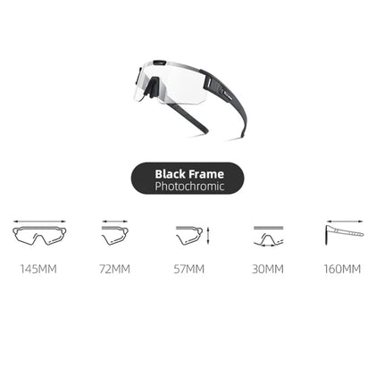 2403Lunettes de soleil de sport photochromiques anti-vent