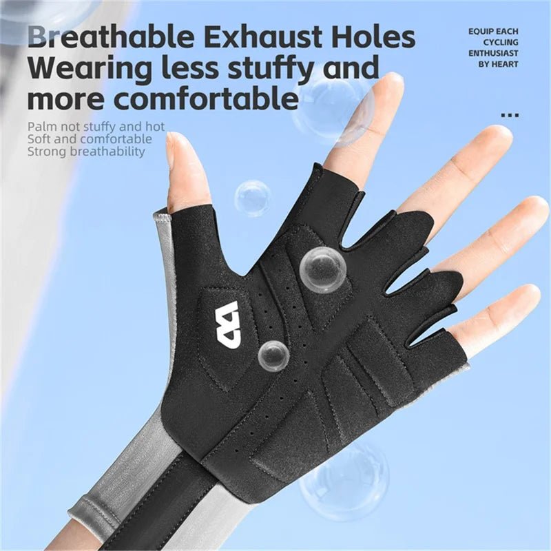 Unisex-Antirutschhandschuhe, atmungsaktiv, halbfinger
