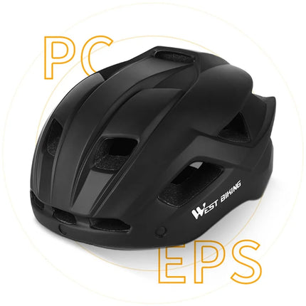 1645 Outdoor Cycling Safety Helmet Visor with Glasses - Red