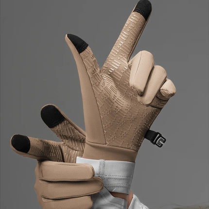 Gants de cyclisme d'hiver tactiles thermiques
